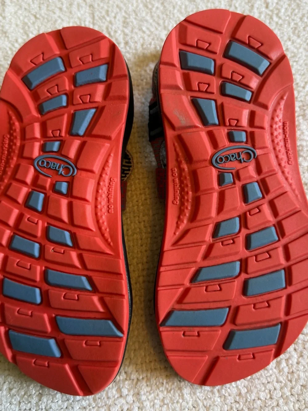 Chaco J180024 Kids Strappy Adjustable Buckle Sandals Red Blue Black US 12